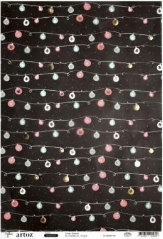 Immagine prodotto Artoz Carta trasparente Creamotion 21x30cm Modello di ghirlanda (110 g/m²)