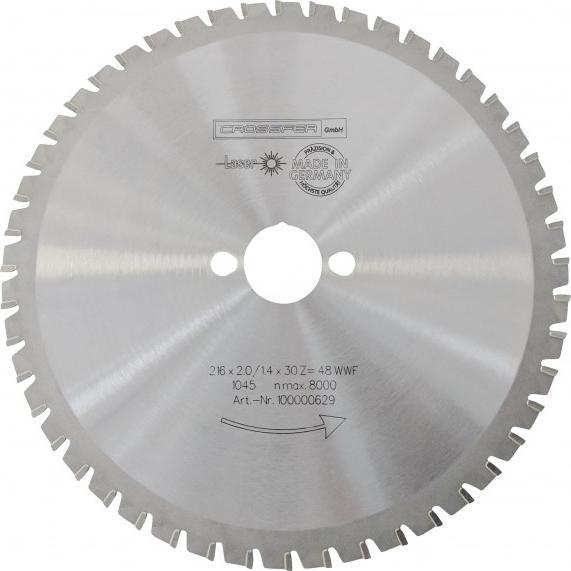 Crossfer - 216mm PROFI HM Multifunktions-Sägeblatt WSB-Multi 216x2,0/1,4x30 Z48 WWF/6,5 UNI 1