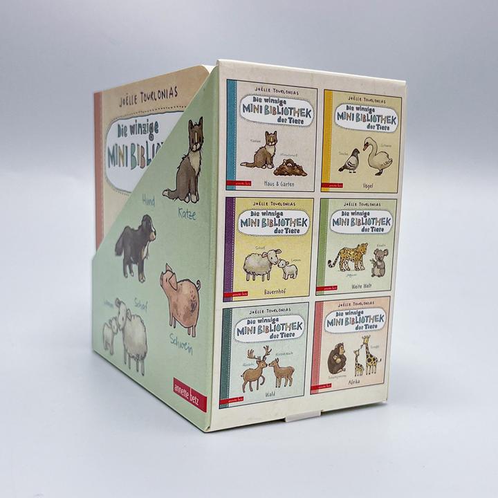 Image du produit La mini-bibliothèque des animaux - 6 mini-livres d'images cartonnés dans un coffret (Die grosse (Allemand)