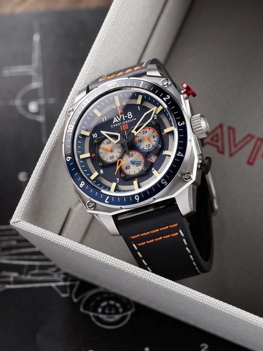 Actual product image AVI-8 AV-4100-02 (Chronograph)