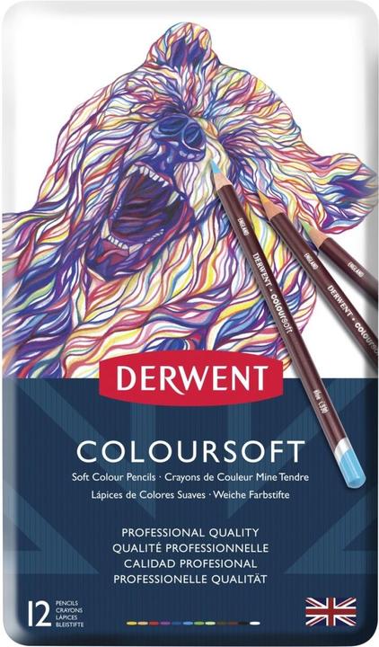 Image du produit Derwent Coloursoft Pencils, 12 Tin (12 x)