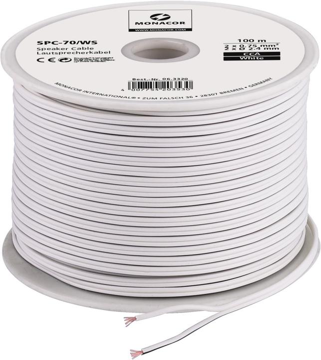 Image du produit Monacor Câbles pour haut-parleurs Économie Qualité (100 m, 0.75 mm²² mm)