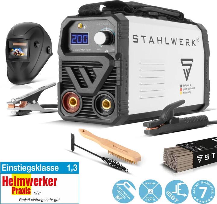 Produktbild Stahlwerk Schweissgerät ARC 200 MD - DC Vollausstattung