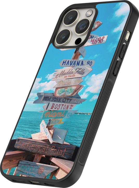 Produktbild PhoneLook Hülle Silikon schwarz Cool Cities Directions (Apple iPhone 12 Pro Max)