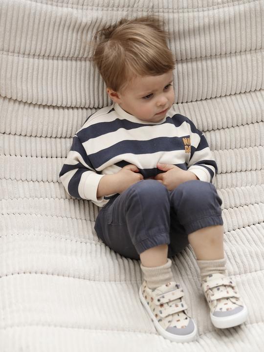 Produktbild Vertbaudet Jungen Baby-Set: gestreiftes Sweatshirt & Cargohose (68)