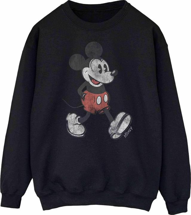 Actual product image Disney Womens/Ladies Walking Mickey Mouse Sweatshirt (XXL)
