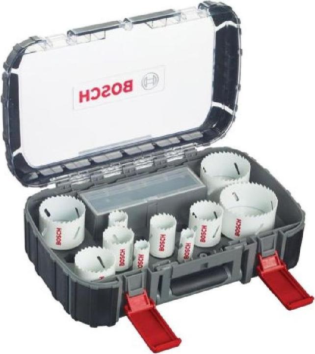 Immagine prodotto Bosch Professional Zubehör Set di seghe a tazza Progressor (20 mm, 22 mm, 25 mm, 32 mm, 35 mm, 40 mm, 44 mm, 76 mm, 60 mm, 68 mm, 51 mm)