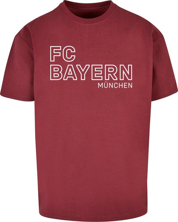 FC Bayern München Logo Vertical Heavy Oversized Tee - 115359