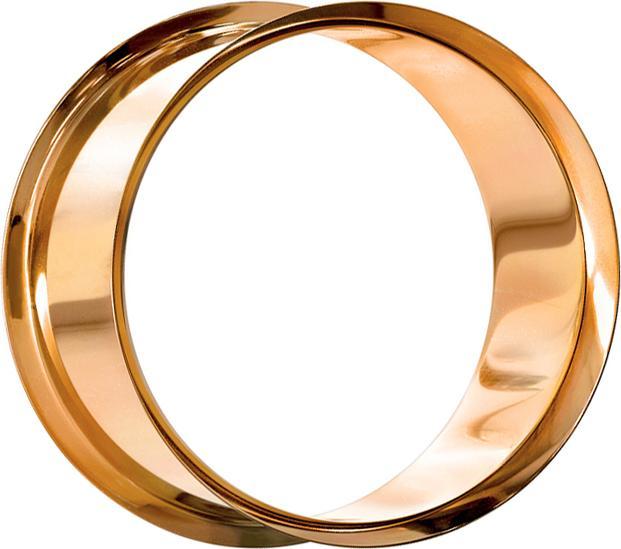 Produktbild Star Piercing Flared Tunnel rosegold (Chirurgenstahl 316L)