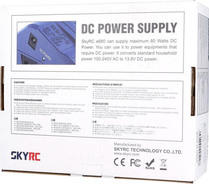 Produktbild SkyRC Ladegerät AC/DC e680 LiPo