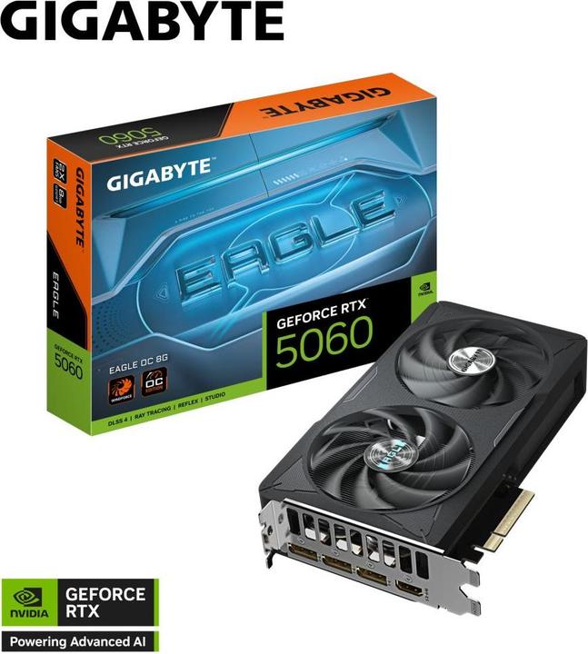 Actual product image Gigabyte GeForce RTX 5060 EAGLE OC 8G (8 GB)