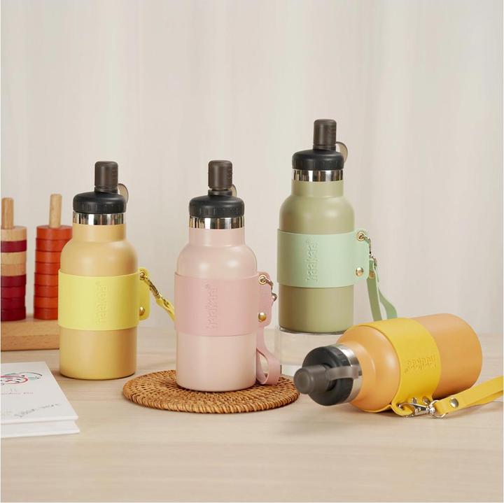 Productafbeelding Haakaa Easy-Carry Thermische Kinderfles - Oranje (350 ml)
