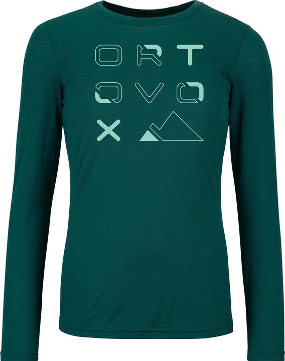 Actual product image Ortovox Women's 185 Merino Brand Outline L/S (L)