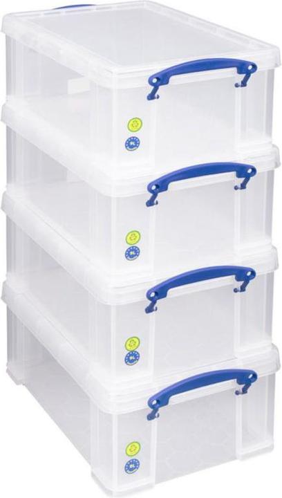 Image du produit Really Useful Box 4er-Set rangement empilable (39.5 x 25.5 x 15.5 cm, 9 l)