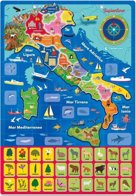 Actual product image Clementoni Magnetic Geo Puzzle Italy