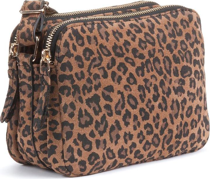 La Redoute Collections Kleine Umhängetasche mit Leopardenmuster