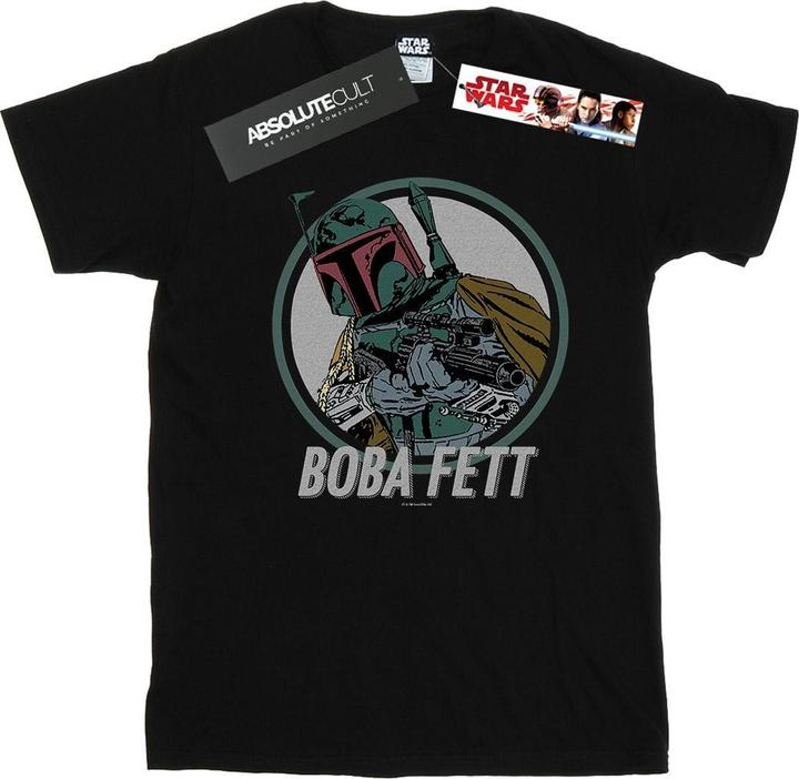 Immagine prodotto Star Wars Boba Fett Retro Circle Maglietta Uomo (4XL)