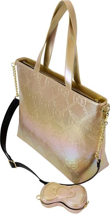 Actual product image Loungefly Hello Kitty by Tote Bag 50th Anniversary Gold