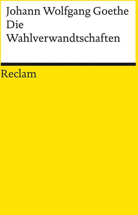 Actual product image Die Wahlverwandtschaften (German, Johann Wolfgang Goethe, 2021)