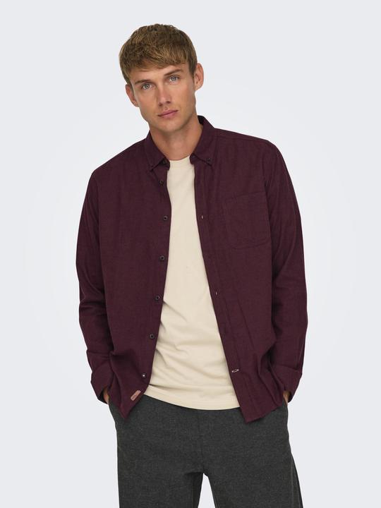 Produktbild Only & Sons Normal geschnitten Hemdkragen Hemd Hemd (L)