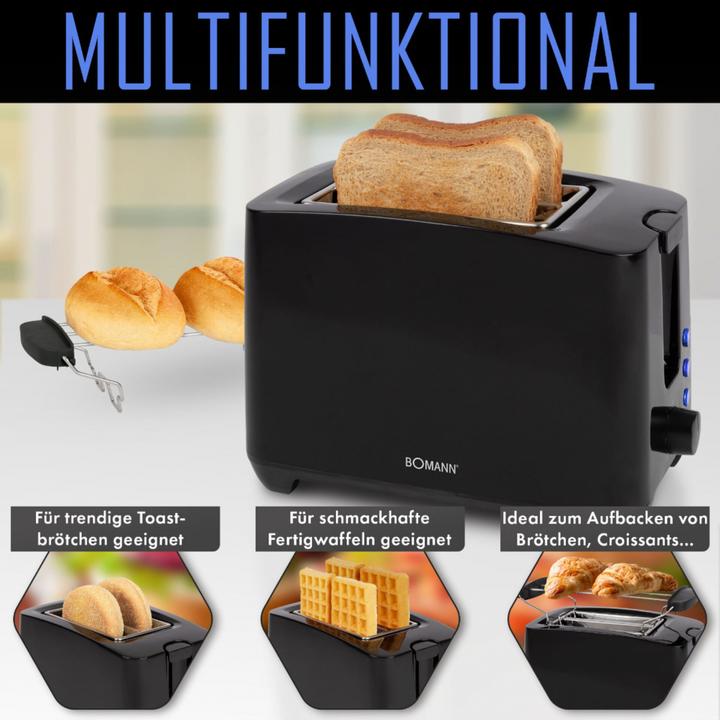 Actual product image Bomann TA 6065 CB Toaster black