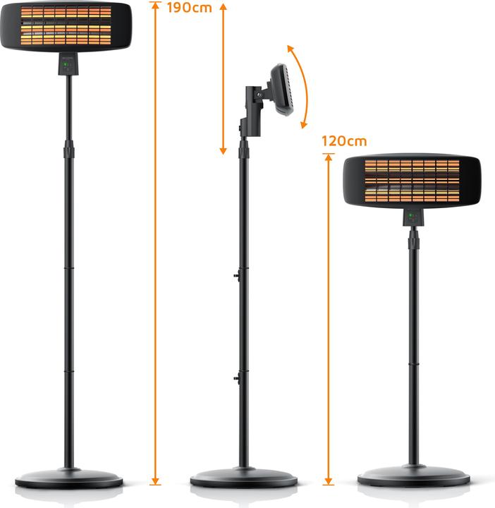 Actual product image Brandson Radiant heater