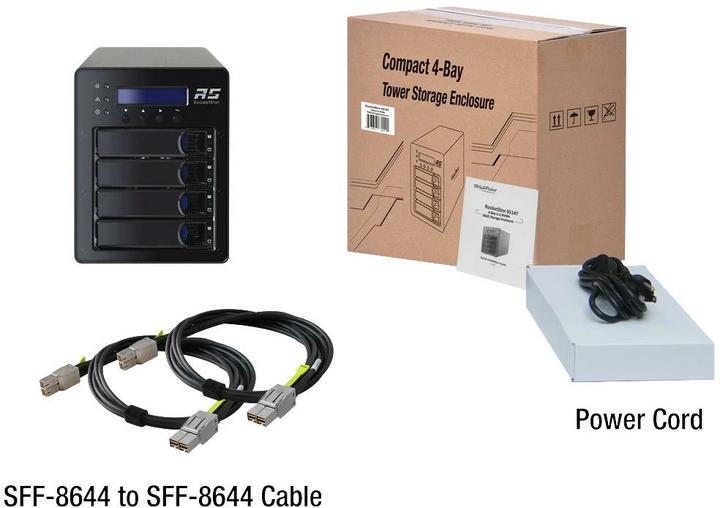 Actual product image HighPoint RAID Controller SSD6540 4-Bay U.2 NVMe RAID Storage Solution