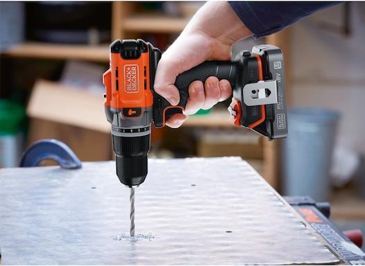 Productafbeelding Black & Decker Black&Decker accu klopboormachine 18V, zonder accu BCD383XN (Oplaadbare batterij)