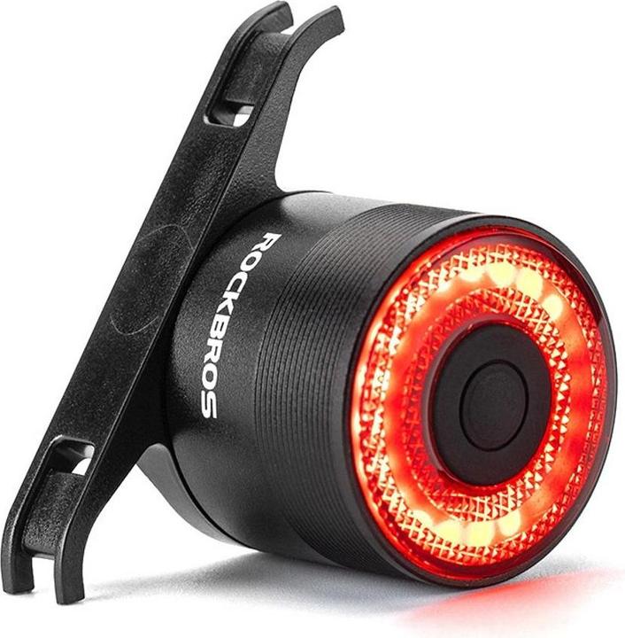 Produktbild Rockbros Q3 rear bicycle lamp with intelligent stop system - black