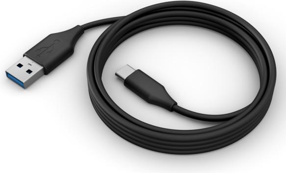 Actual product image Jabra Evolve2 USB Cable USB-A / USB-C black 1,2m