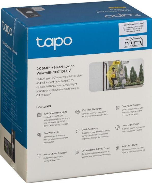 Produktbild TP-Link Tapo D235 (Funk)
