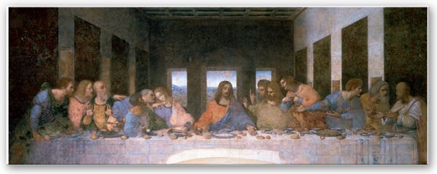 Actual product image Trenddeko Da Vinci - The Last Supper - Panorama (40 x 100 cm)