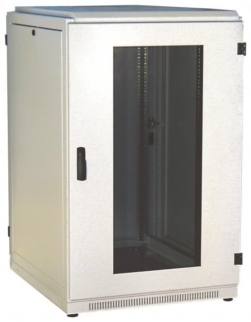 Produktbild Schweitzer Schrank - Hellgrau, RAL 7035 - 24U - 48.3 cm (19") (24 HE, 19 Zoll Rack)