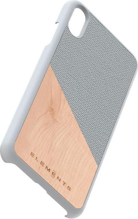Nordic Elements Original Helium - Custodia per Iphone Xs Max con vero legno d'acero (grigio chiaro) (Apple iPhone XS Max)