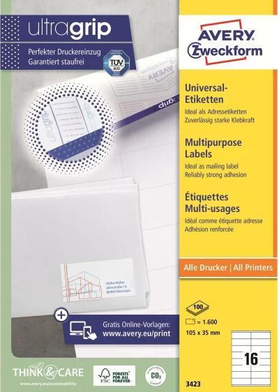 Image du produit Avery Étiquettes universelles