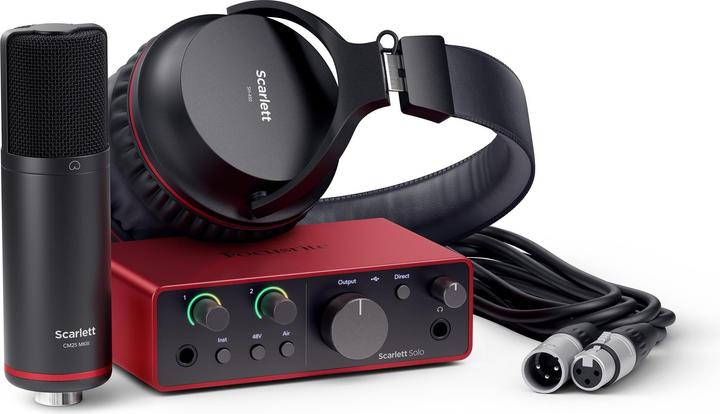 Immagine prodotto Focusrite Set di registrazione Scarlett Solo Studio - 4a generazione (USB)
