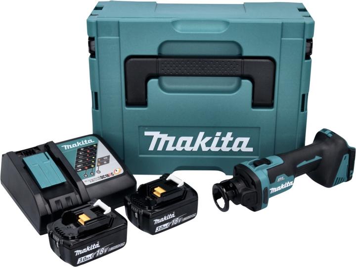 Immagine prodotto Makita DCO 181 RFJ Battery Rotary Cutter 18 V 32000 rpm Brushless + 2x Batteria 3.0 Ah + Caricabatterie