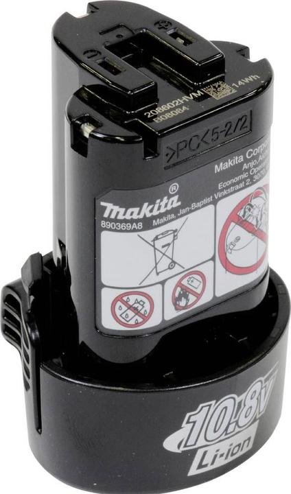 Produktbild Makita 196066-7 Akku 10,8 V, 1,3 Ah kleiner Typ Li-Ion (10.8 V)