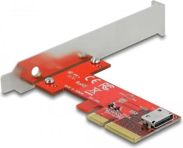 Actual product image Delock PCI E x4 4.0, 1x OCuLink SFF-8612, NVMe 1.2 (PCIe)