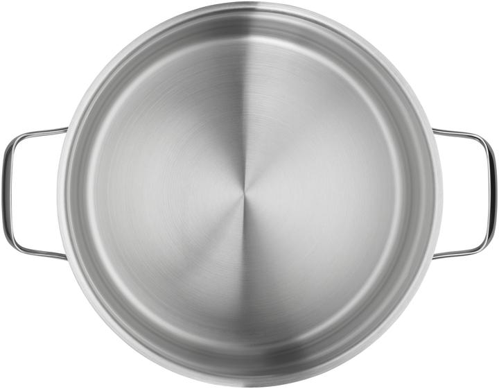Produktbild WMF Kochtopf Fleischtopf Induktion 24cm Glasdeckel Belmonte Edelstahl 18/10 (Kochtopf, Edelstahl)
