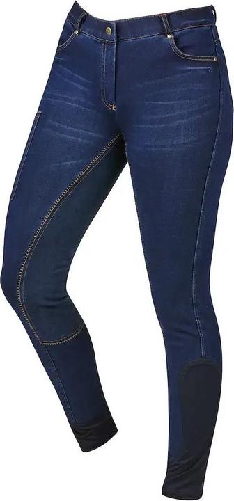 Actual product image Dublin Womens/Ladies Shona Denim Suede Seat Breeches (32 D)