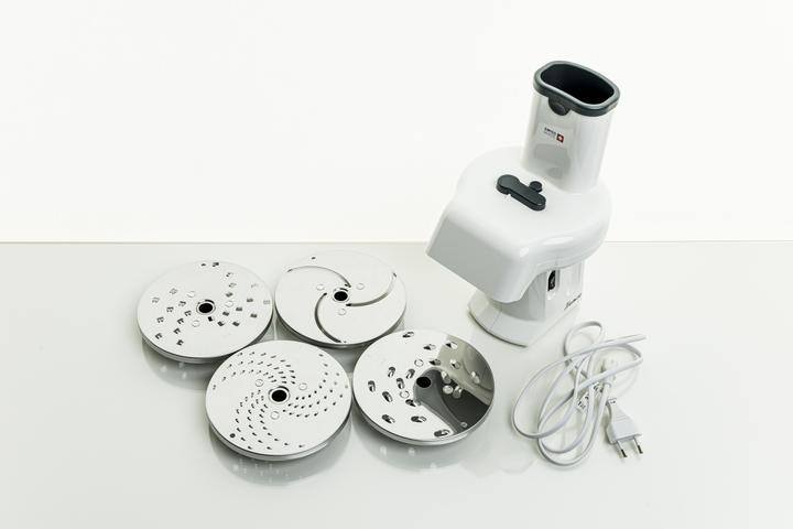 Actual product image Tromco Electric disc grater Z1 with disc 1, 2, 3, 4