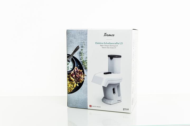 Actual product image Tromco Electric disc grater Z1 with disc 1, 2, 3, 4