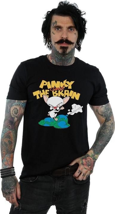 Actual product image Universal Textiles Mens The Brain World Domination T-Shirt (XXL)
