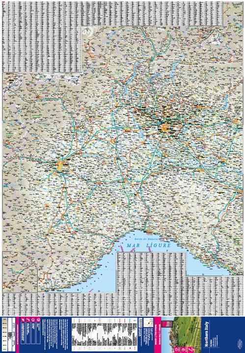 Actual product image Map of Italy, North / Northern Italy (1:400,000)