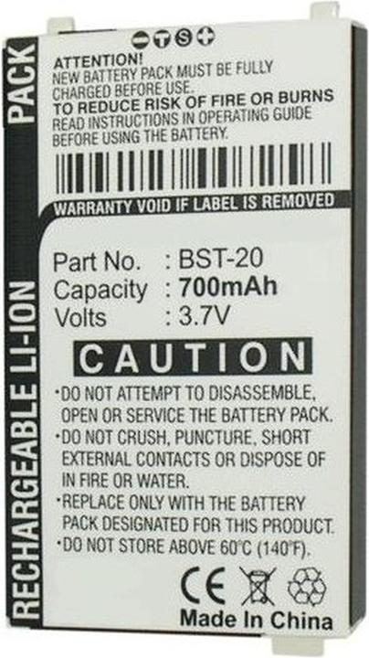 Nutritional values and ingredients AGI Cell phone battery compatible with ERICSSON R600 compatible lithium-ion 600mAh 3.6V Wiede