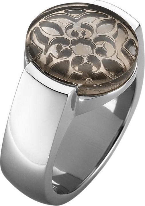 Produktbild Xen Ring Ornament mit Rauchquarz Cabochon (49)