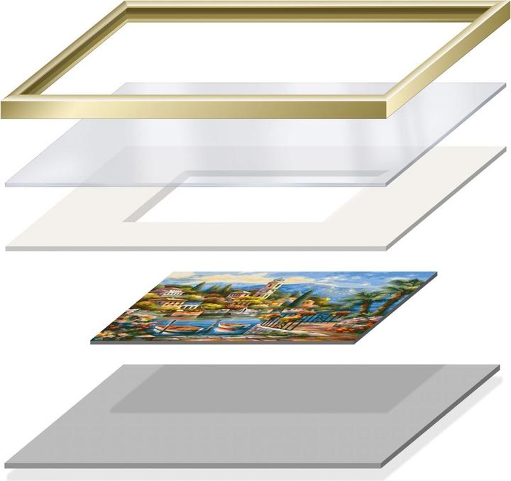 Produktbild Schipper 605320835 Malen nach Zahlen - Passepartout für das Bildformat 24 x 30 cm mit Kunststoff-Gla (24 x 30 cm)