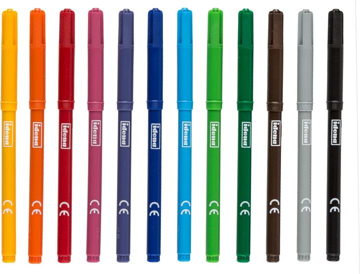 Image du produit Idena Feutre de coloriage 12 pièces Largeur de trait : 2 mm (Assortiment, 12 x)