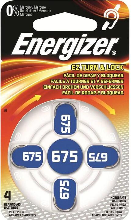 Produktbild Energizer Hörgerätebatterie 675 (4 Stk., 675, 635 mAh)